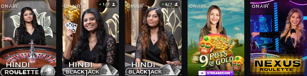 Bonus Vivez l'Excitation des Jeux en direct au Casino Leon