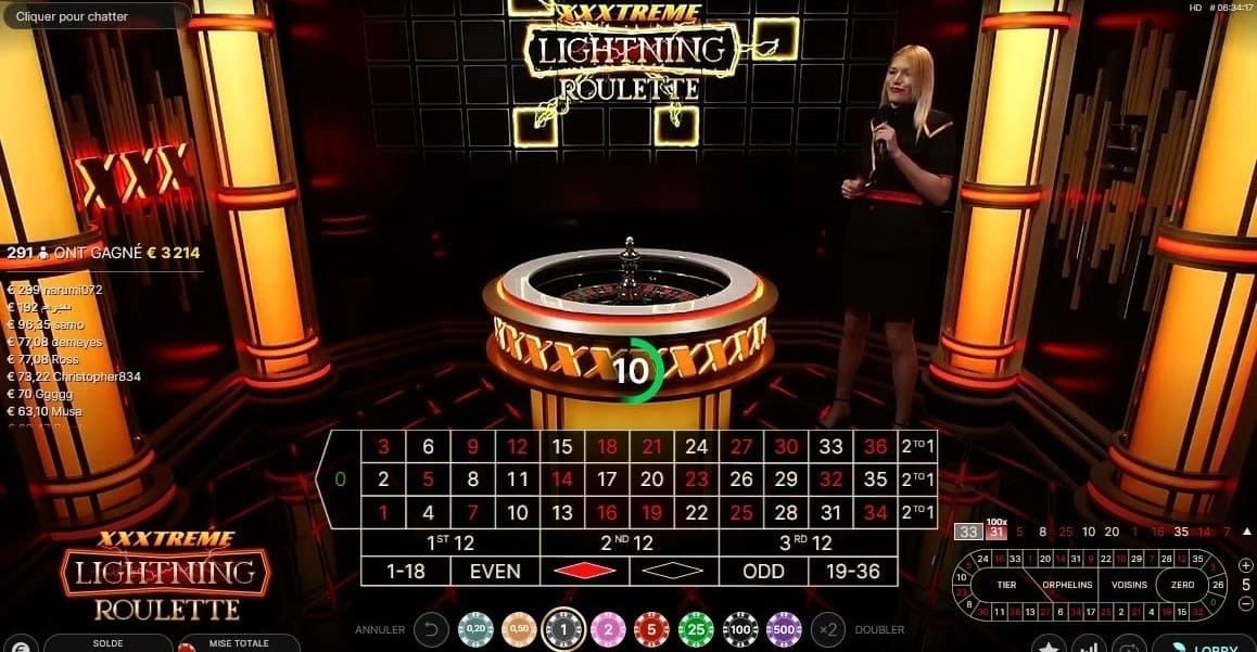 Xxxtreme Lightning Roulette