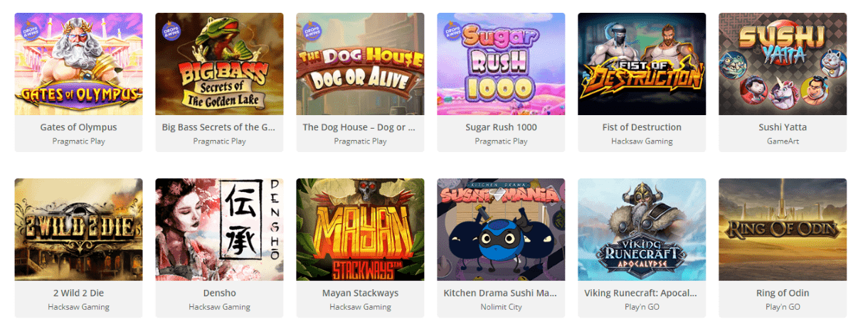 Avis et Informations sur les Jeux dans Banzai Slots France