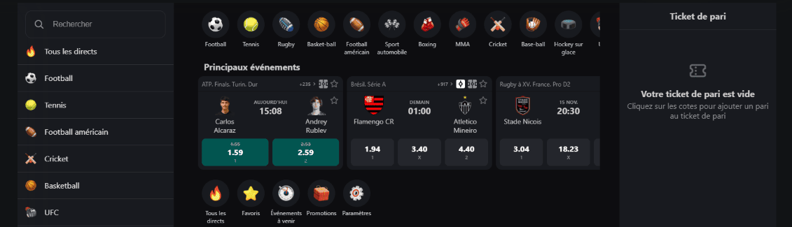Vérifié Casino BetSwap FR Propose les Plus Rentables Paris Événementiels Sportifs