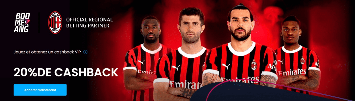 Excellent Casino BoomerangBet avec CashBack pour les Joueurs Français