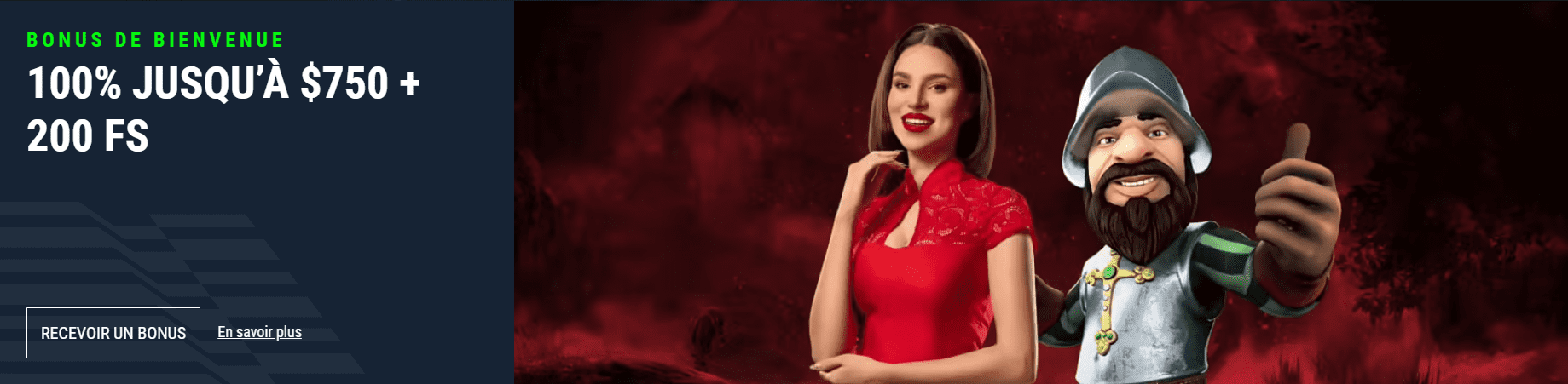 No deposit Bonus de Bienvenue au CasinoCasinado FR