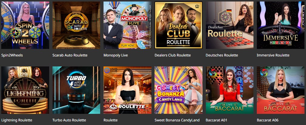 Jeux en direct de Super Lines Casino