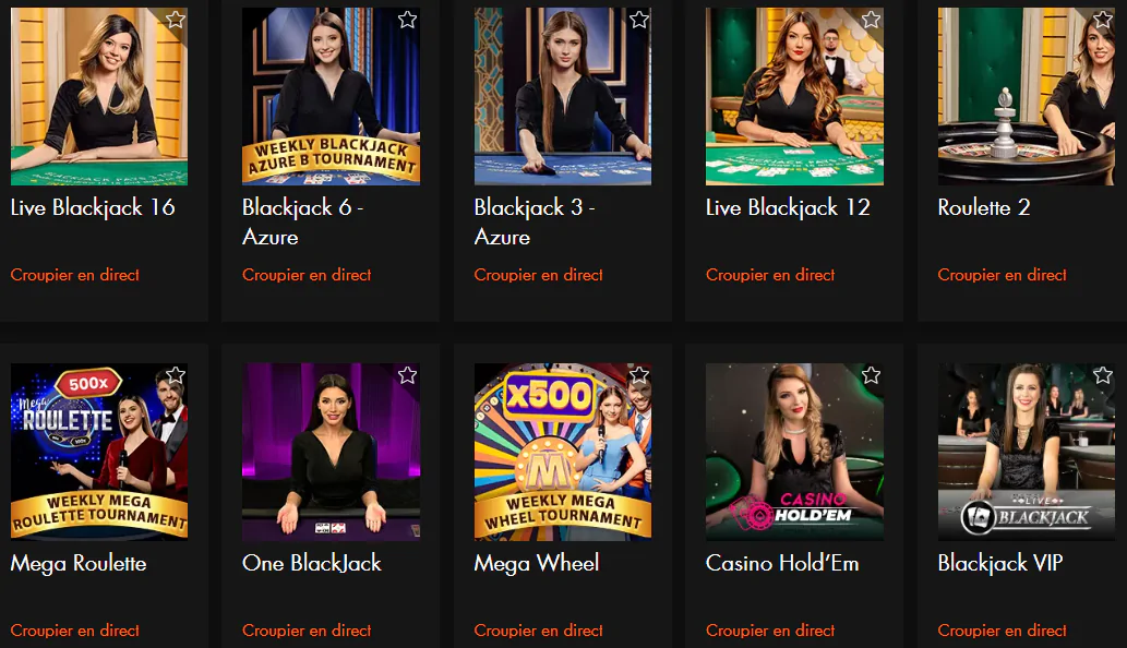 Jeux VIPHermes Casino propose-t-il des jeux de croupier en direct ?