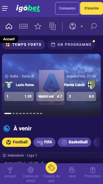 Fiable Paris Sportifs au Casino Bet Igo pour les Joueurs Français