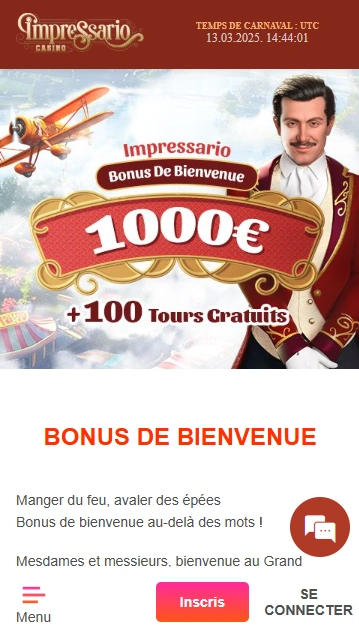 Bonus de Bienvenue au Casino Impressario Obtenir le Meilleur No Deposit Bonus sur ImpresarioCasino Aujourd’hui