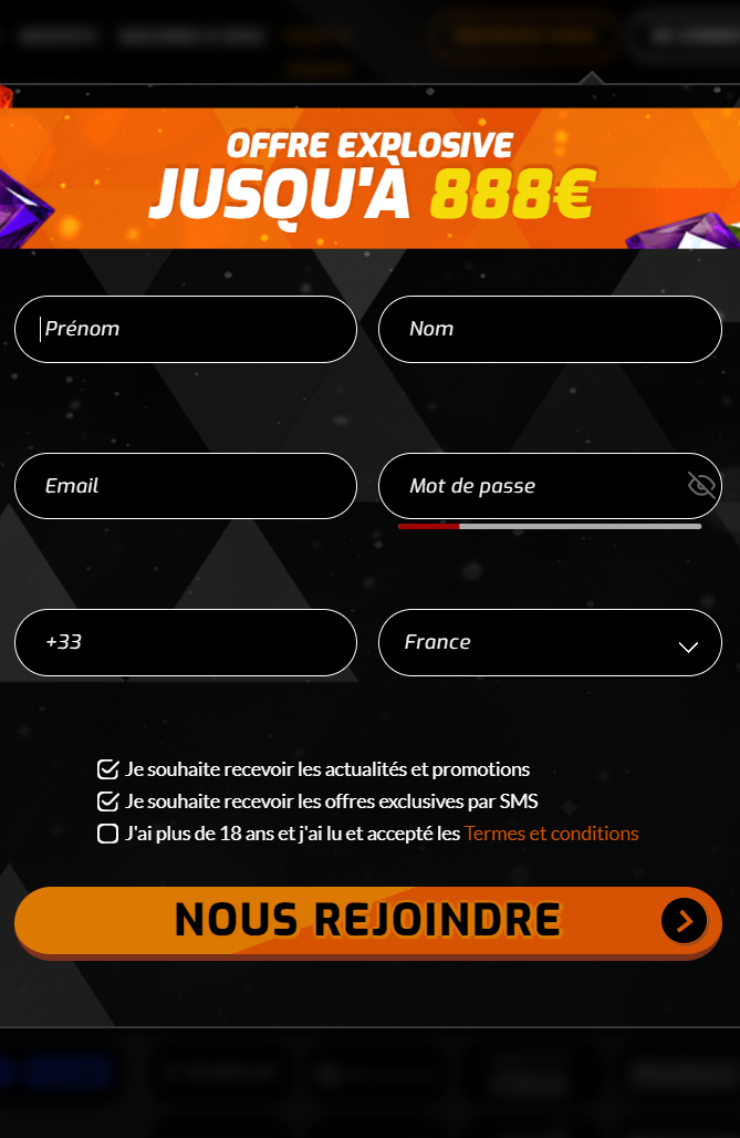 Mon compte Intense Casino en ligne de France