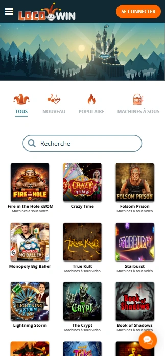Jeux au Casino Loco Win Jouer Maintenant sur Top Machines à Sous au Casino Loco Win en Ligne