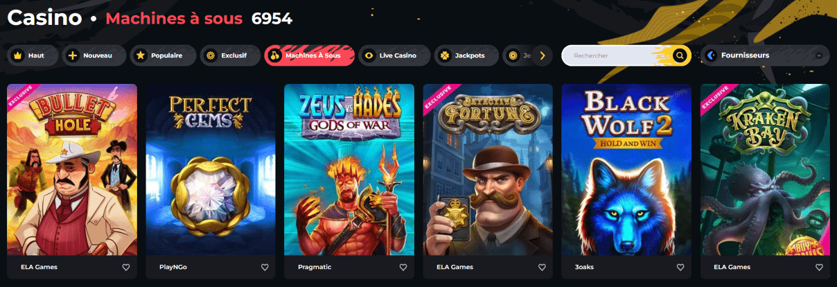 Machines à Sous Jeux de Casino sur Internet en France