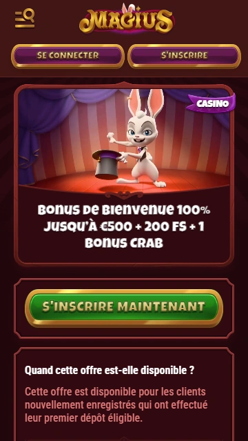 Meilleur no Deposit Bonus Offre en FR MagiusCasino