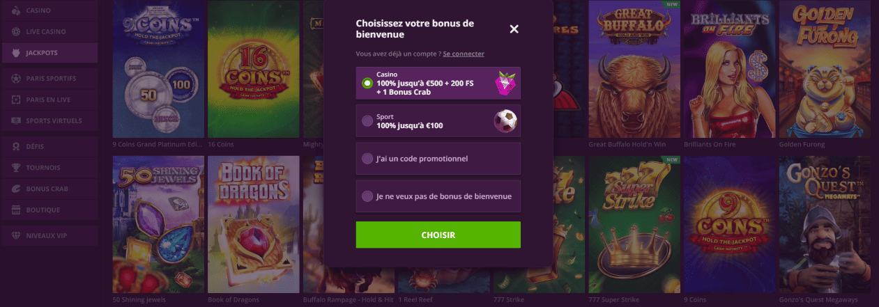 CasinoMalina FR - S'inscrire et Connectez-vous à Votre Compte pour Jouer