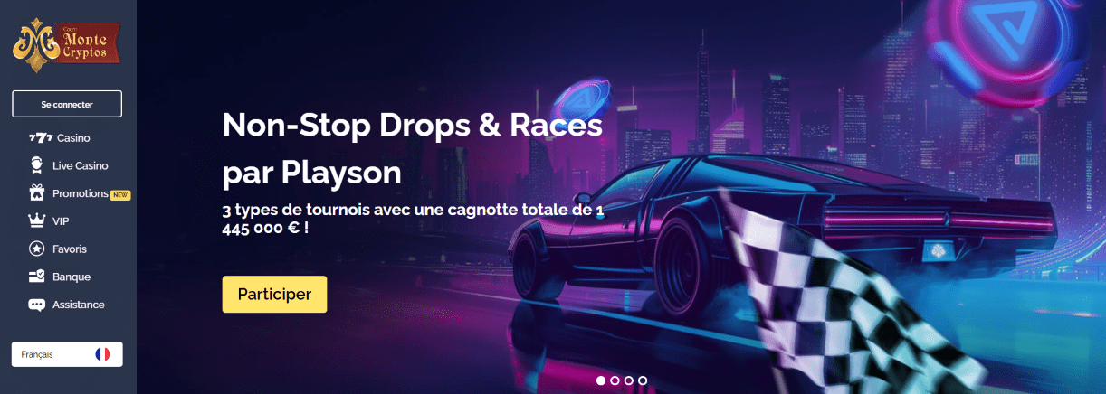 Propos du Monte Cryptos Casino Casino MonteCryptos 3 en Ligne Avis France