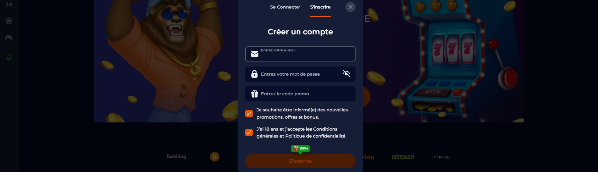 Connexion à Nine Casino Français