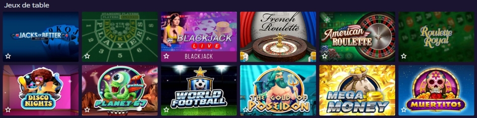 Jeux de Plateau au Ocean Breeze Casino Jeux de Table au Casino Fiable Breeze en France