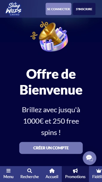 Bonus de Bienvenue sur Casino Shiny Wilds FR Avis Shiny Wild avec Excellent Bonus sans Dépôt sur Internet