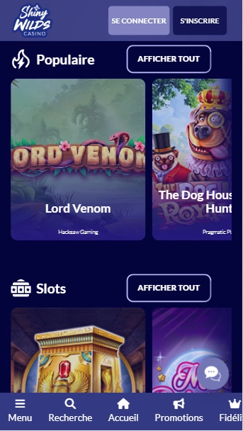 Jeux sur Casino Shiny Wilds Plongez de Francophone ShinyWild Avis avec Meilleurs Jeux