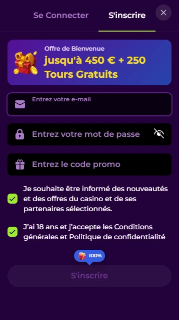 S’inscrire et se Connecter à Casino Mama Spin en France
