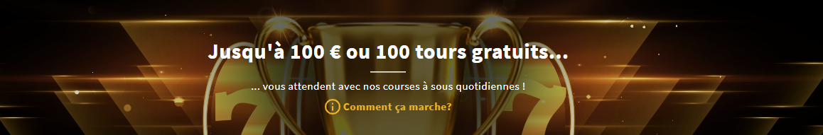 Bonus Tours Gratuits dans un casino en ligne StarGames - 100 FS 