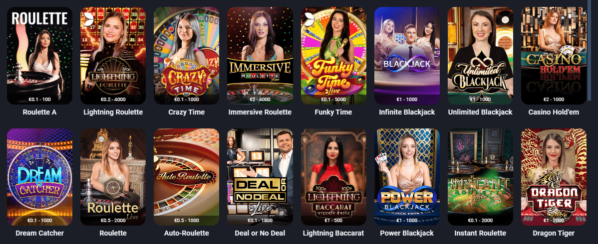 Live Casino au T-Win Casino TwinCasino Français - Croupier en Direct Jeux