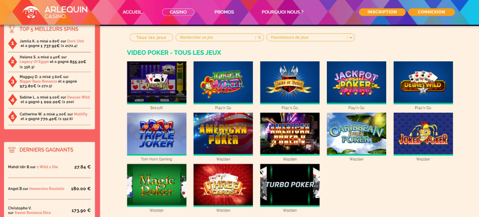 Jouer en Vidéo Poker au Casino sur internet en France