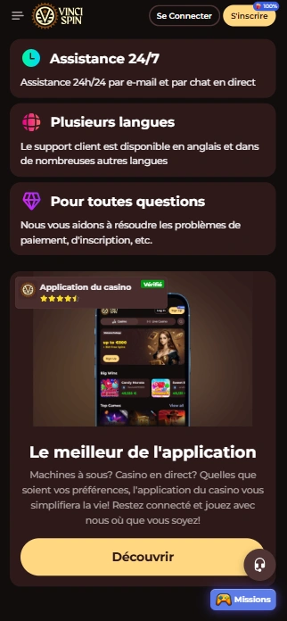 Vérifié VinciSpinCasino Avis Francophone Aujourd’hui