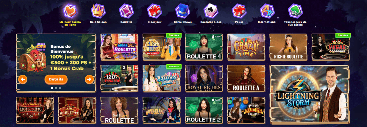 Super Casino-Wazamba Français - Avis Croupier en Direct Jeux