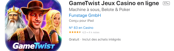 Mobile App au GameTwist Casino Jeux Gratuits sur Casino GameTwit Fiable
